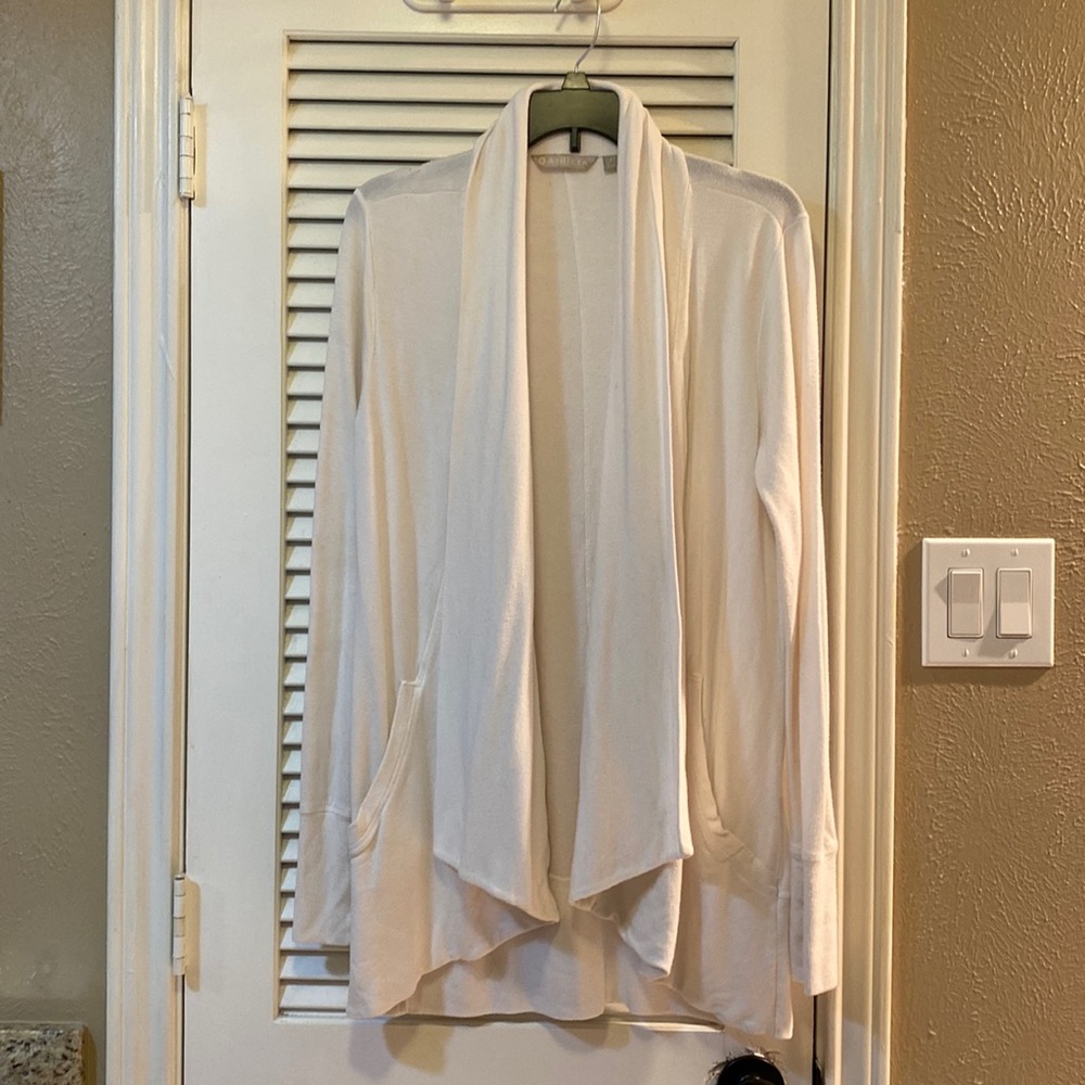 Athleta cardigan white size small
